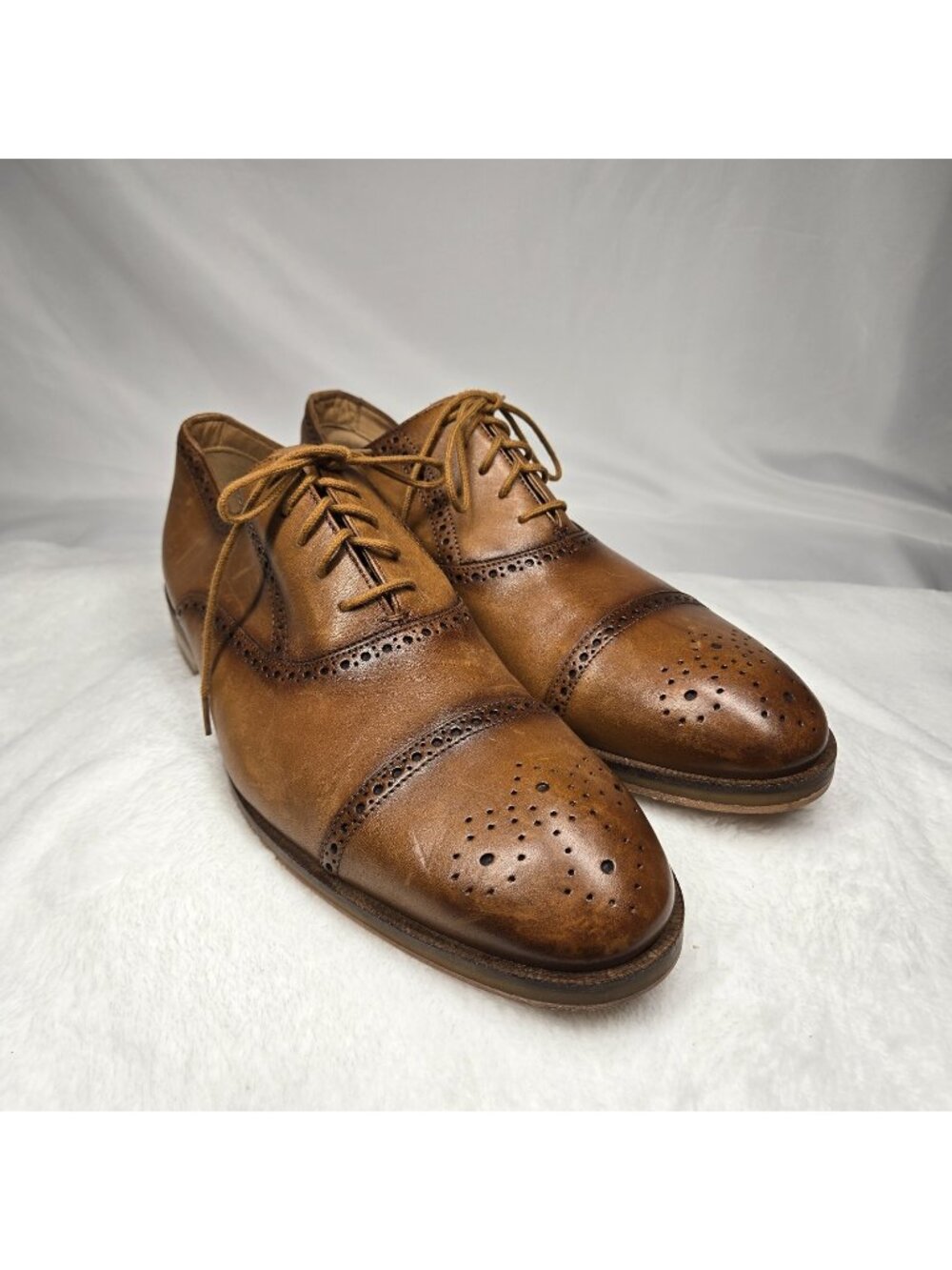 Clarks Craftmaster Oliver Limit Oxfords Tan Brown Men's Shoes Size 11
